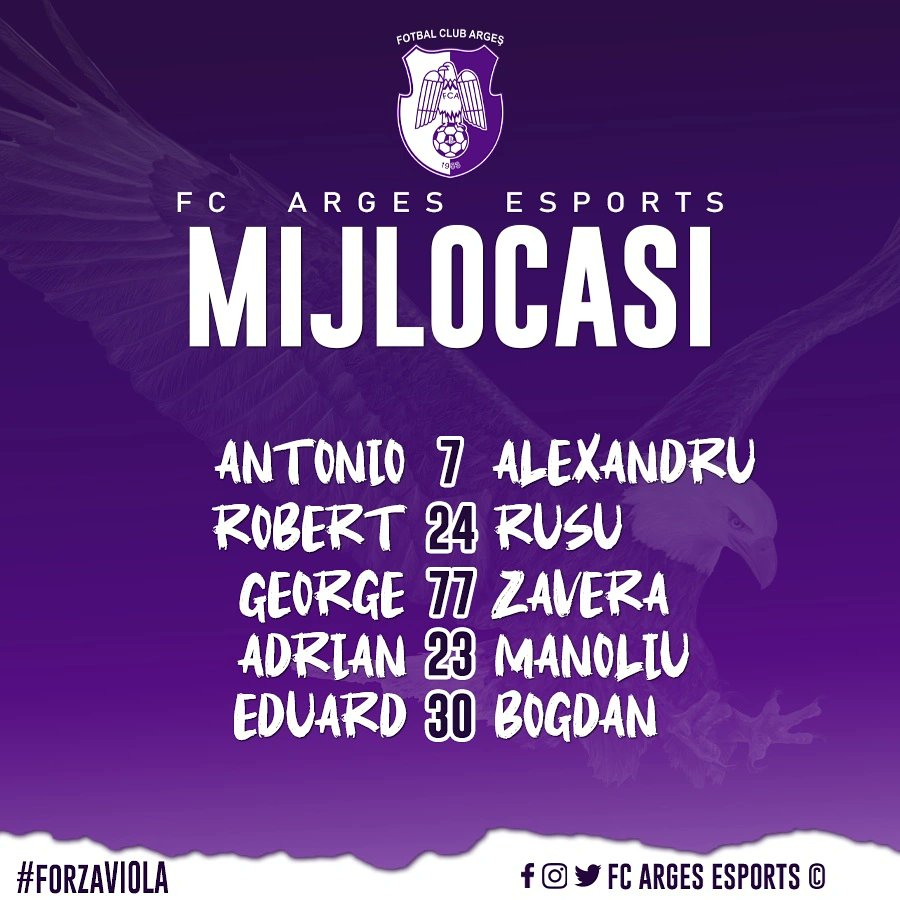 🔔 After the last few days we presented the people who promise to be an ordeal for the adverse attacks ...
 Today it's time to meet the "artists" 🎨 from the midline of virtual eagles 🦅. #forzaViola