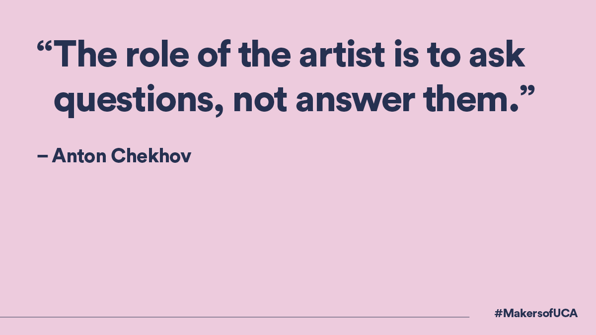 UniCreativeArts's tweet photo. Remember you are not expected to have all the answers!!β¨
#MondayMotivation #WeareUCA #MakersofUCA #UCAfarnham #UCAcanterbury #UCAepsom #UCArochester #Motivation #monday #inspiration #motivationmonday #quote #mondaymood #mondaymorning #mondays https://t.co/uR14dydM5V