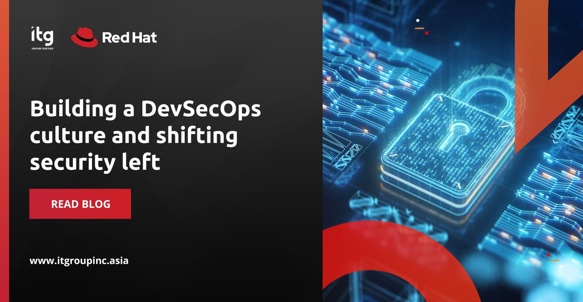 “DevSecOps is a culture.”

Learn why “shifting left” if the way forward in today’s DevSecOps. Read this article to find out how you can apply this for your organization’s  security and development: red.ht/3kGYKRB

Talk to our tech experts today to learn how you can craft