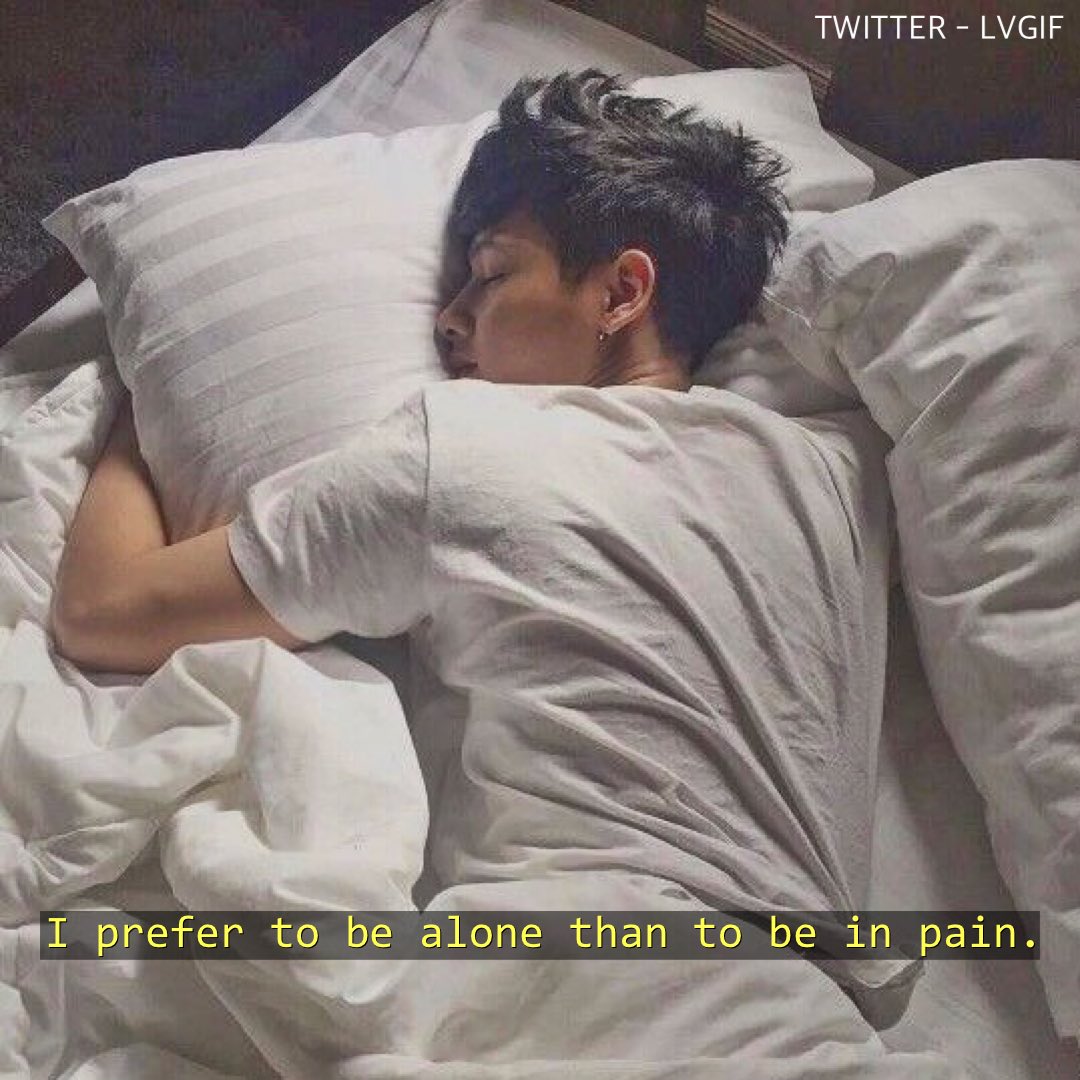 LVGIF's tweet photo. Sometimes it’s better to be alone because nobody can hurt you. https://t.co/hsGmNm0WCk