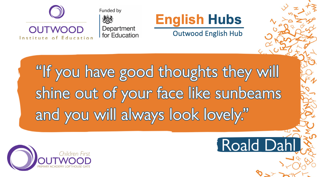 🧡📚 #RoaldDahlDay 📚🧡

As we continue to celebrate #RoaldDahlStoryDay, we thought we would share our favourite quote from Roald...and what a lovely quote it is! 😀

😀☀️😀☀️😀☀️

#EnglishHub | #OIENetwork