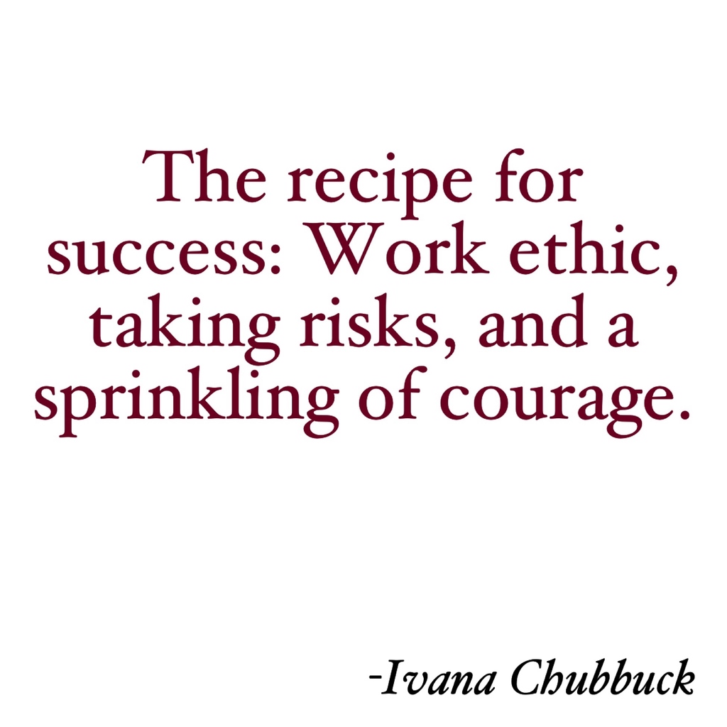 ivanachubbuck's tweet photo. The recipe for success: Work ethic, taking risks, and a sprinkling of courage. 

#thepoweroftheactor #thechubbucktechnique #empowermentthroughthearts #quote #quoteoftheday #actors #artists https://t.co/9jDlW9CYSB