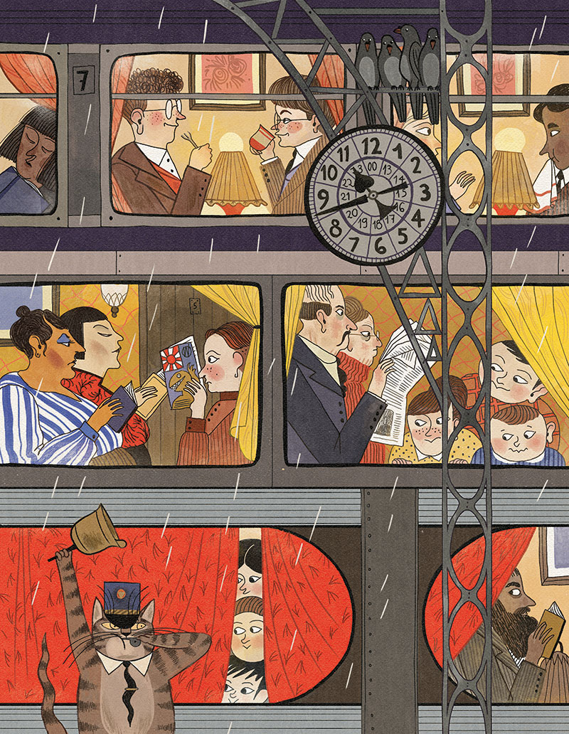 A wonderful new edition of 'Old Possum's Book of Practical Cats' is now available. Hardback, textured cover, silver foil, stripy endbands and stunning illustrations by Júlia Sardà - what's not to love!? <a href="/FaberChildrens/">Faber Children's</a>