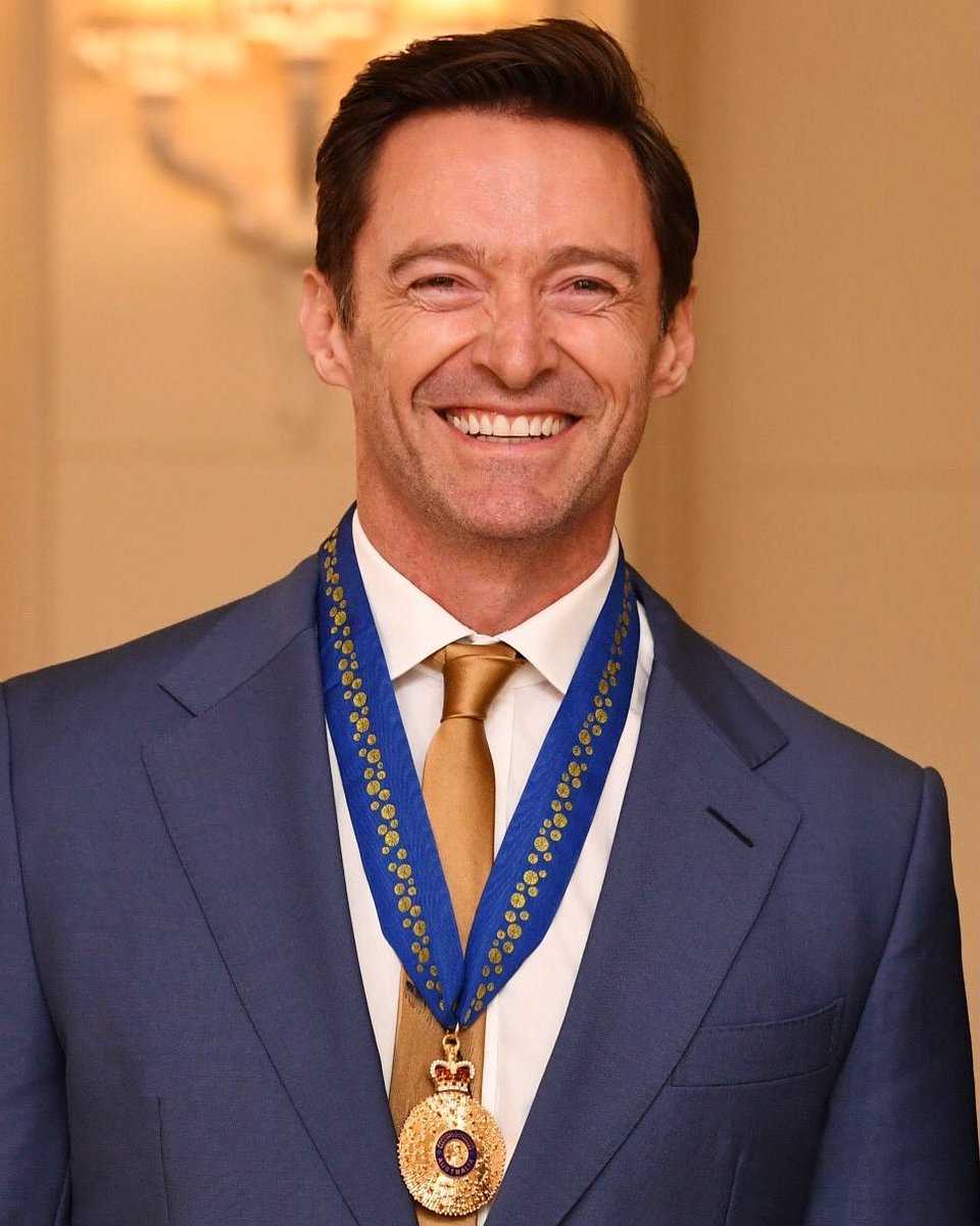 Hugh was awarded an Order of Australia 2 years ago in Melbourne. Hugh was honoured for his service to the performing arts for his work as an advocate for poverty eradication. We will always remember this day! 🥰 📸: Tracey Nearmy #HughJackman #OrderofAustralia