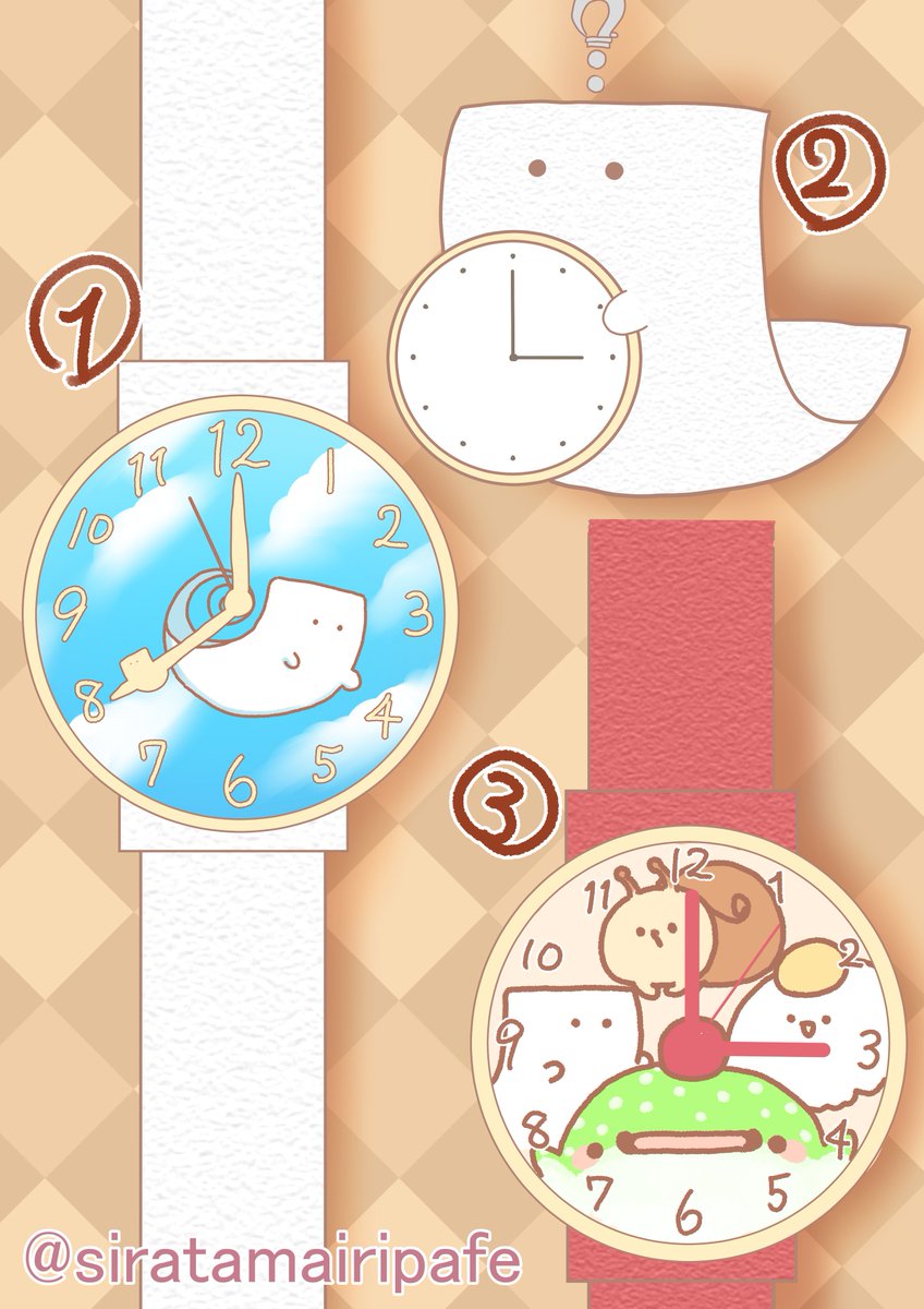 こんな腕時計作りたい!
皆さんは何番が好みですか? 