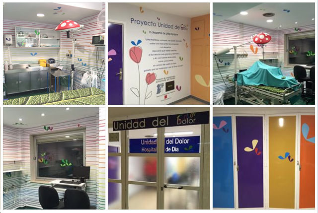 juegaterapia's tweet photo. #RecuerdoJuegaterapéutico En enero de 2016 convertimos la Unidad del Dolor del Hospital La Paz de Madrid en la #UnidadDelColor, donde se realizan las pruebas diagnósticas a los peques. Cambiamos dolor por color 🎈 para que el susto se vaya solo... https://t.co/wAI1gas72y
