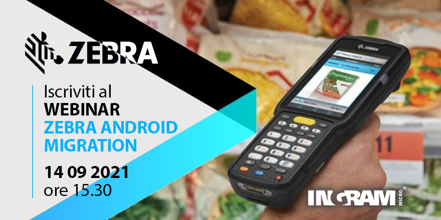Fai migrare i tuoi clienti ad #Android! Partecipa al #Webinar "ZEBRA ANDROID MIGRATION!" 14 settembre | ore 15.30
Iscriviti qui > bit.ly/3lcBona
#ingrammicroIT #zebra