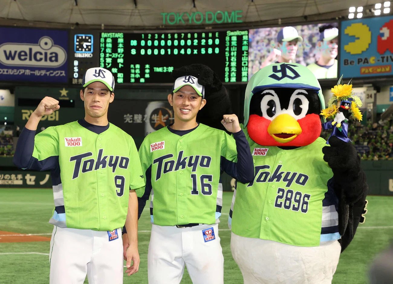 【最終値下げ!!】塩見泰隆　優勝ワッペン付きユニフォーム 塩見泰隆 ヤクルトスワローズ 優勝記念ユニフォーム｜Yahoo