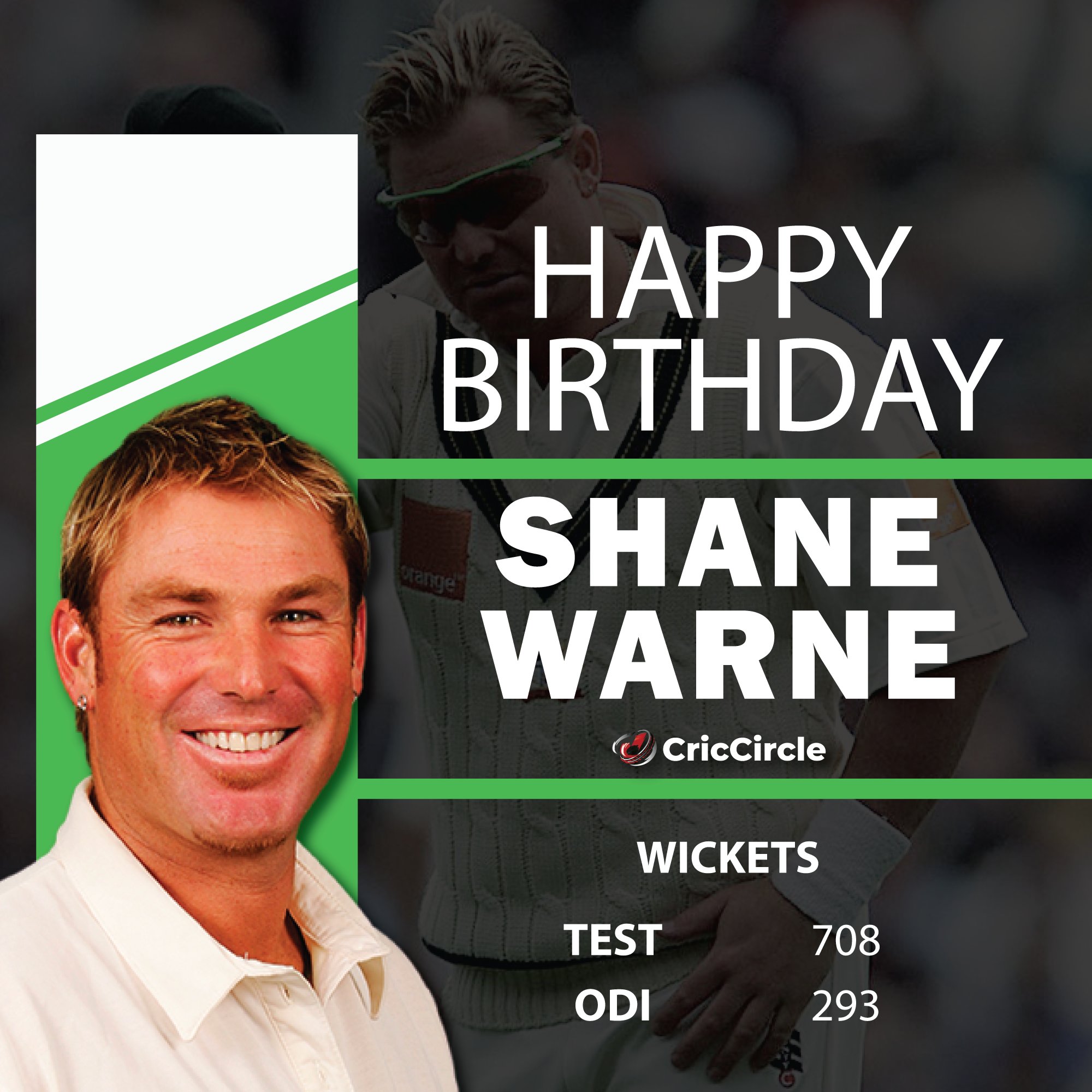Happy Birthday Shane Warne       