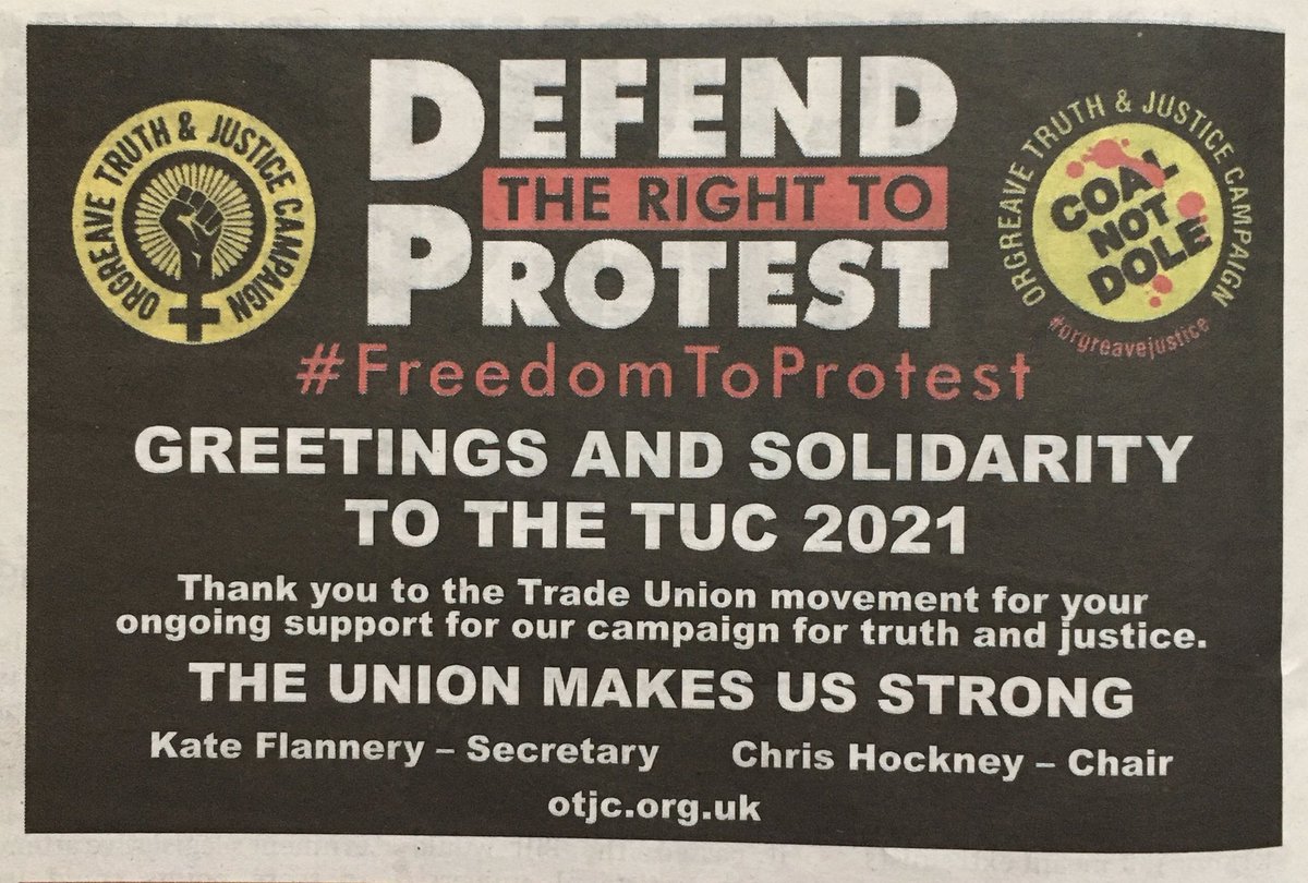 #TUC21 #workersrights #tradeunions #truthandjustice #righttoprotest  #solidarity