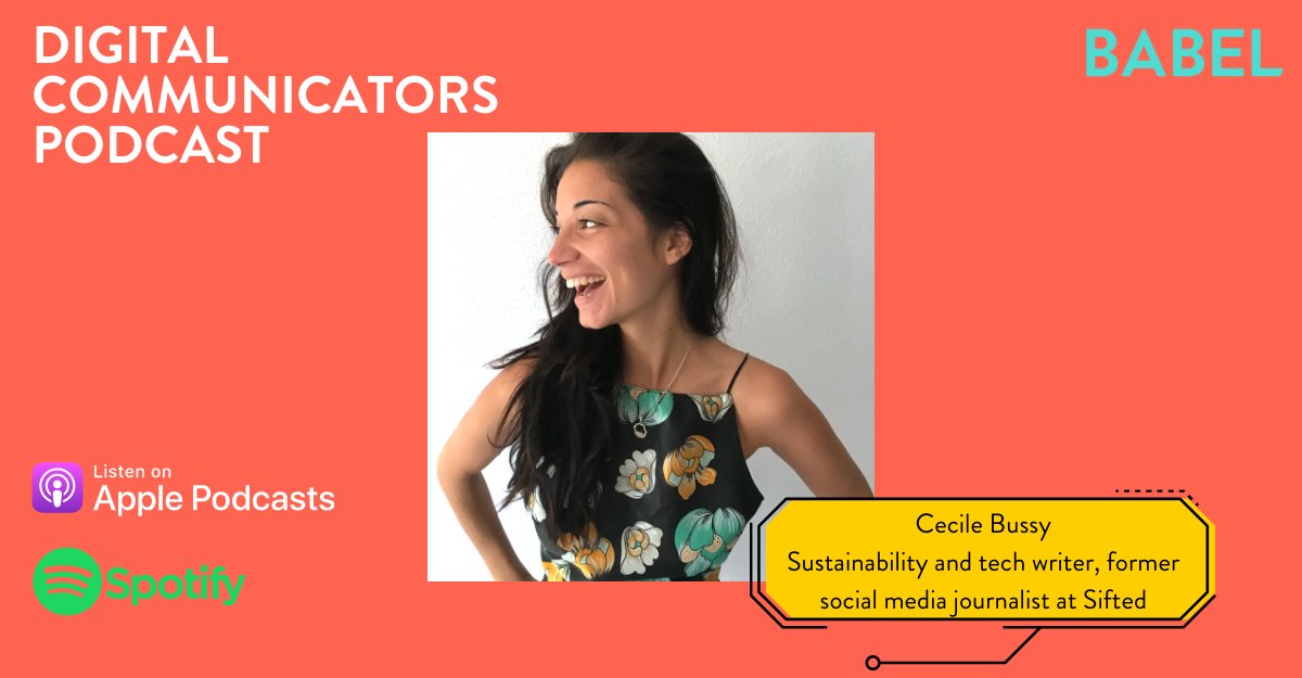 BabelPR's tweet photo. #Journalist and former @Siftedeu writer @CecileBussy sat down with @simoncoughlin to discuss the role #tech can play in managing #climatechange, and how #greentech startups can achieve #media #coverage - the latest #DigitalCommunicators #podcast: https://t.co/X4bXpBiPFM https://t.co/N8JfAtdtQ8