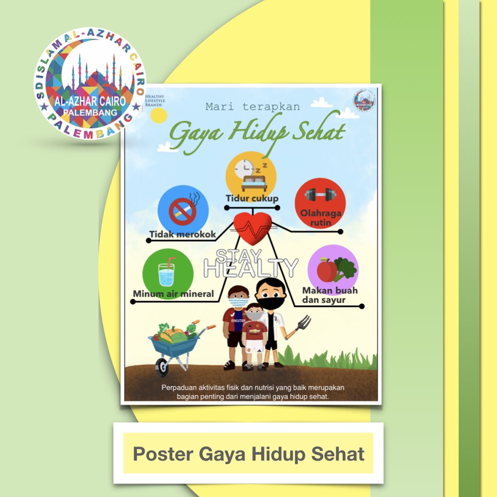 ADE_Rahmat_Indo's tweet image. Healthy lifestyle poster by students grade 5, apps : @ProcreateEDU #everyonecancreate #ipadlearning #ipadclass #appleteacher #ade