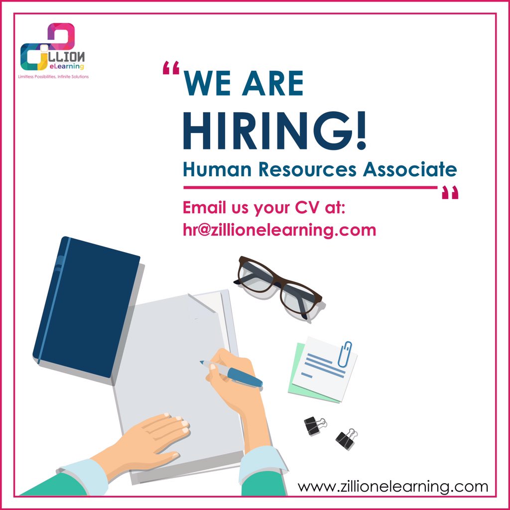 ZilionELearning's tweet photo. We have an open position for the role of Human Resources Associate at Zillion eLearning.
If you meet our requirements and can add value to the role, then we are looking for you.
Apply now at hr@zillionelearning.com
#zillionelearning #zillion #elearning #Humanresourcesassociate https://t.co/PMIIalgTDv