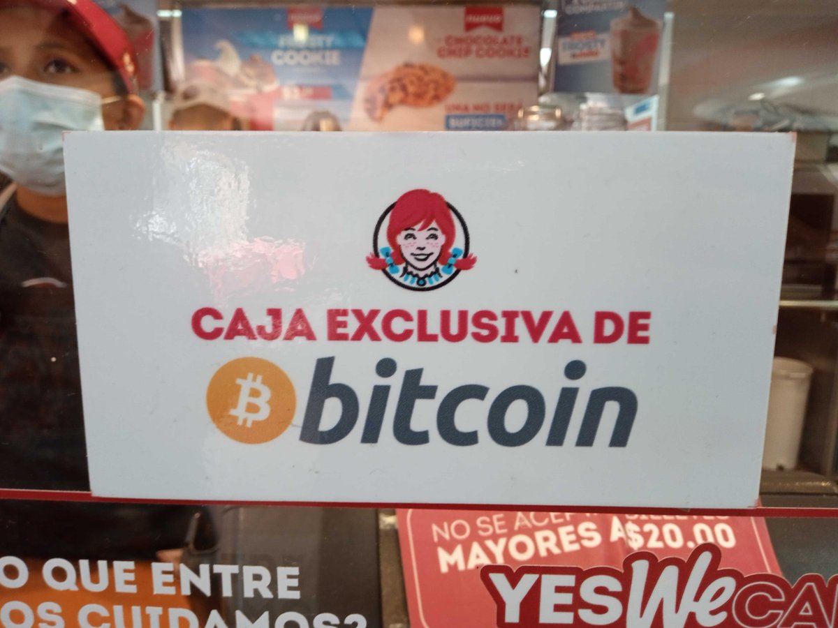 Fast food giant @Wendys is now accepting #Bitcoin as payment in El Salvador  🇸🇻
