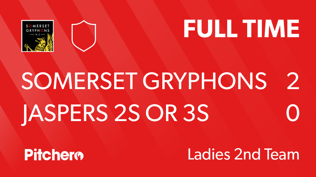 FULL TIME: Somerset Gryphons Hockey Club 2 - 0 Jaspers 2s or 3s
#SOMJAS #Pitchero
somersetgryphonshockey.club/teams/179136/m…