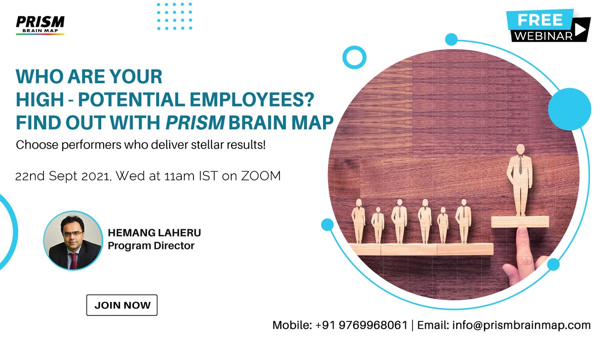 MyPRISMBrainMap's tweet image. Looking for performers who deliver stellar results?😌

PRISM has all the answers!

Register for our FREE webinar to know how  Neuroscience can help you identify top talent✅

Register here : us06web.zoom.us/webinar/regist…

#prismbrainmap #neuroscience #employeeengagement #companyculture