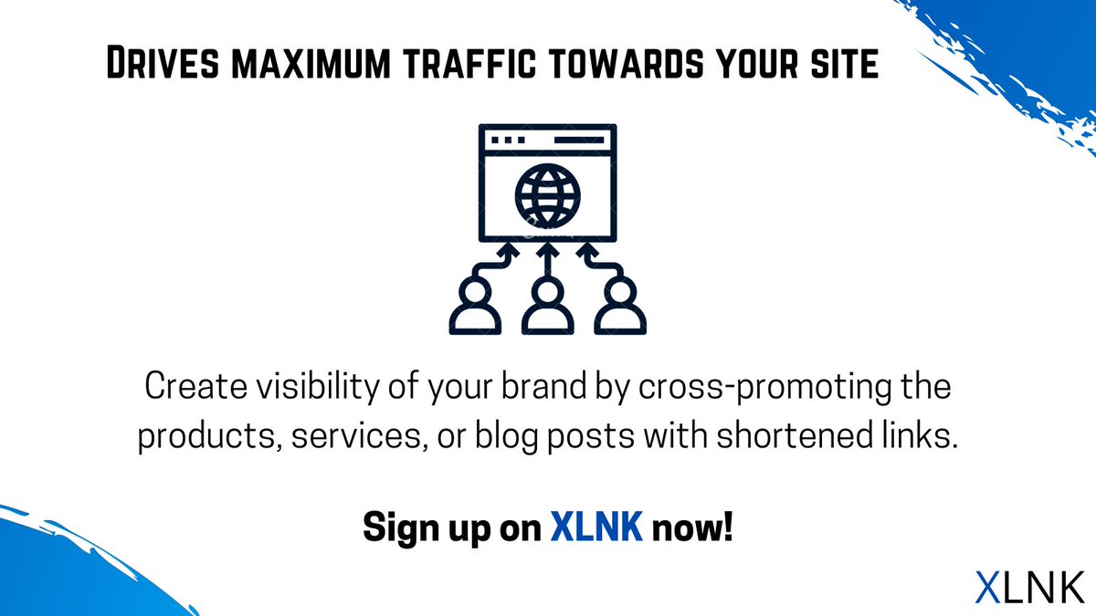 xlnkit's tweet photo. Drives maximum traffic towards your site.
Create visibility of your brand by cross-promoting the products, services, or blog posts with shortened links.
So what are you waiting for?
Sign up on XLNK now!
https://t.co/5KnWZHqLEZ

#Websitetraffic #shortener #promotion #socialmedia https://t.co/OurlgFtNZH