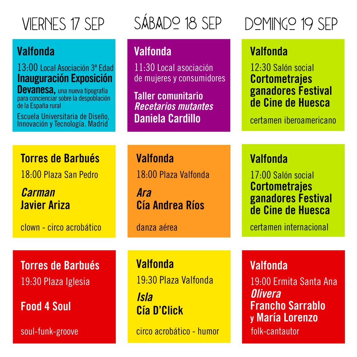 ¡𝗗𝗲𝘀𝘃𝗲𝗹𝗮𝗺𝗼𝘀 𝗹𝗮 𝗽𝗿𝗼𝗴𝗿𝗮𝗺𝗮𝗰𝗶𝗼́𝗻 𝗰𝗼𝗺𝗽𝗹𝗲𝘁𝗮 𝗱𝗲 𝗹𝗮 𝟭𝟵ª 𝗲𝗱𝗶𝗰𝗶𝗼́𝗻 𝗱𝗲 𝗘𝘀𝘁𝗼𝗲𝘀𝗹𝗼𝗾𝘂𝗲𝗵𝗮𝘆, la muestra de arte itinerante, temática y multidisciplinar especializada en atender el medio rural estoesloquehay.com