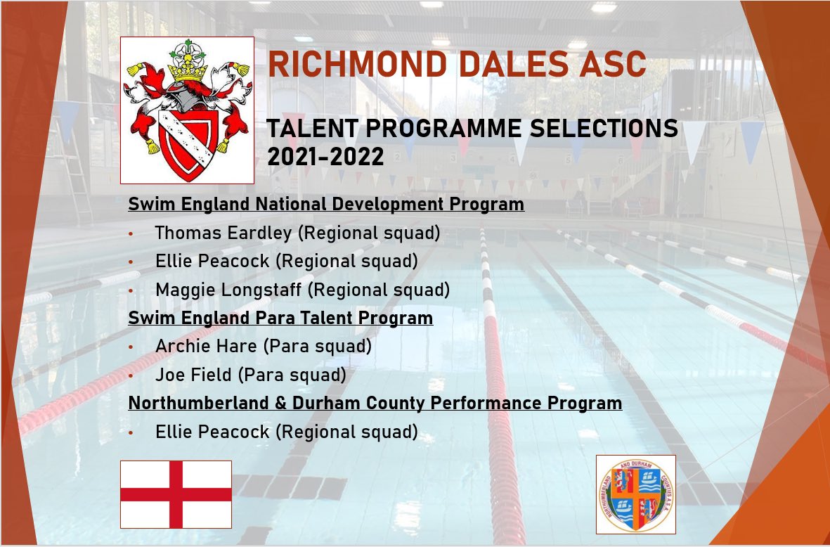 RichmondDales's tweet photo. Congratulations to the following swimmers on their @Sw_EngTalent and N&amp;D programme selections! https://t.co/CYMcSLNSJH