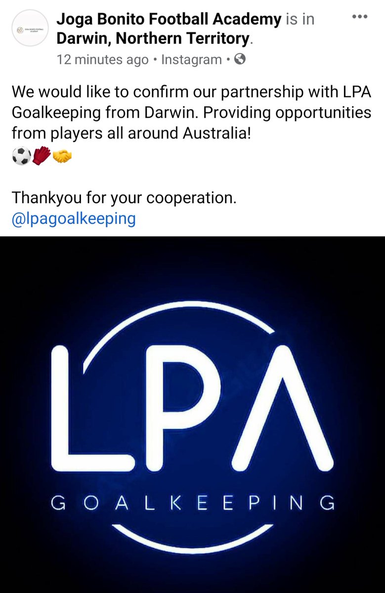 <a href="/AgencyLpa/">LPA Player Agency</a> and <a href="/GoalkeepingLpa/">LPA Goalkeeping</a> have joined forces with joga bonito to bring players the opportunity to play in Europe.

Great step forward for all parties.

<a href="/AgencyLpa/">LPA Player Agency</a> or <a href="/GoalkeepingLpa/">LPA Goalkeeping</a> take no funds for this and encourage individuals to apply.
