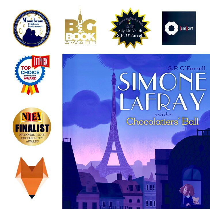#SimoneLaFray and the Chocolatiers’ Ball has been compared to #books by 

<a href="/jk_rowling/">J.K. Rowling</a> 
<a href="/EoinColfer/">Eoin Colfer</a> 
<a href="/neilhimself/">Neil Gaiman</a> 
<a href="/roald_dahl/">Roald Dahl</a> 

Awards
<a href="/MoonbeamAwards/">Moonbeam Children’s Book Awards</a> 
<a href="/GabbyBookAwards/">NYC Big Book Award / Independent Press Award</a> 
<a href="/smartfestivals/">Smart Festivals</a> 
<a href="/queer_indie/">Queer Indie 🏳️‍🌈</a> 
@Lit_Pick 
<a href="/BookPipeline/">Book Pipeline</a> 
<a href="/NIEAbooks/">NIEA</a> 

⭐️⭐️⭐️⭐️⭐️
