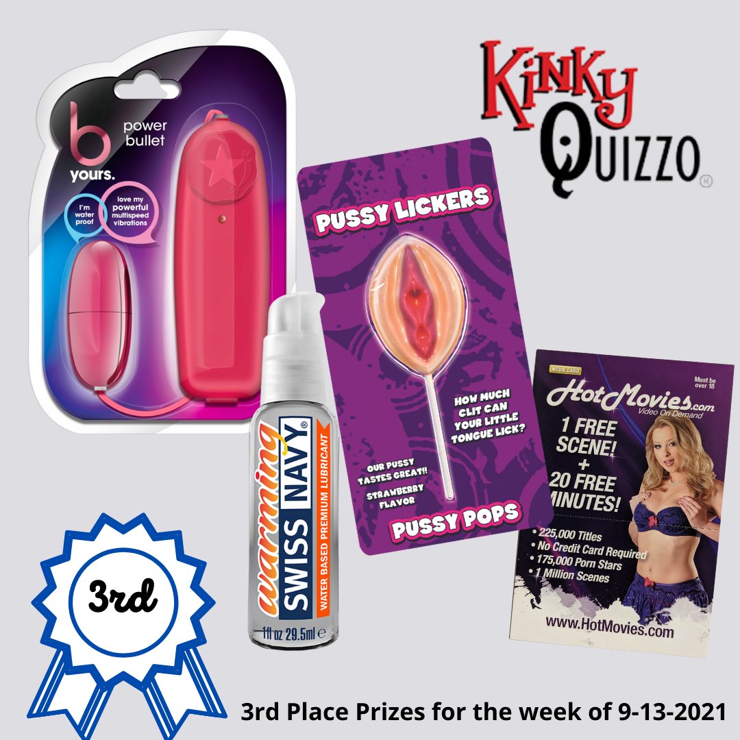 Check out the Kinky prizes you can win this week at our Kinky Quizzo® games! 
Wanna know where to play? Check our schedule...
kinkyquizzo.com
If you'd like to suggest a bar/ brewery near you, shoot us a message.
#trivia #Gamenight #girlsnightout #quizzo