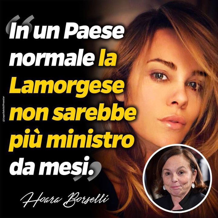 HOARA #BORSELLI: “IN UN PAESE NORMALE LA LAMORGESE NON SAREBBE PIÙ MINISTRO DA MESI”