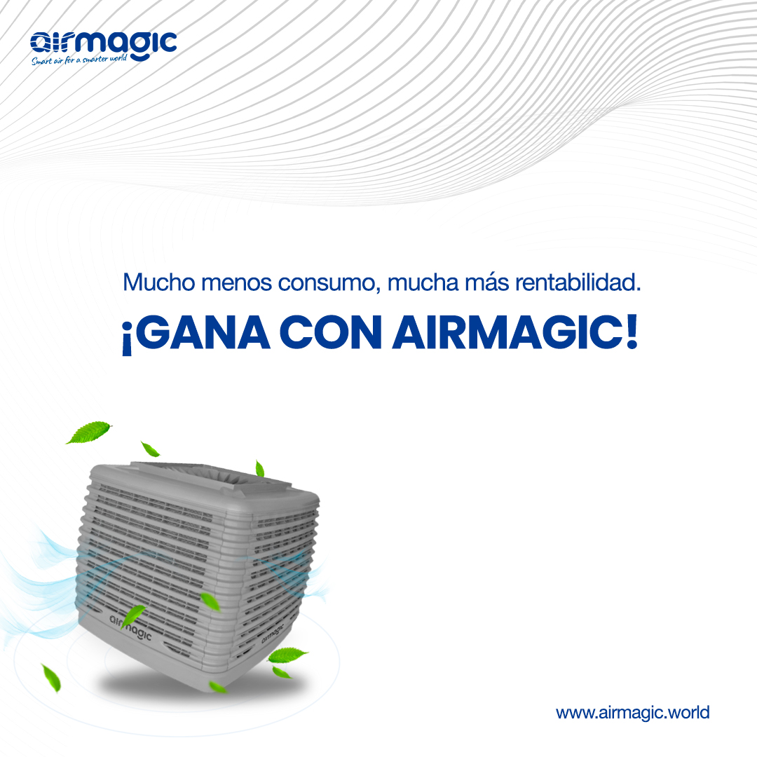 🔵 ¡GANA CON #AIRMAGIC! ➡ Los sistemas Airmagic están diseñados para #climatizar y #purificar el aire de instalaciones de cualquier tamaño por un consumo mínimo.

☑ Reduce tus facturas.
☑ Minimiza los costes de implantación y mantenimiento.

❗️¡CONTACTA CON NOSOTROS!