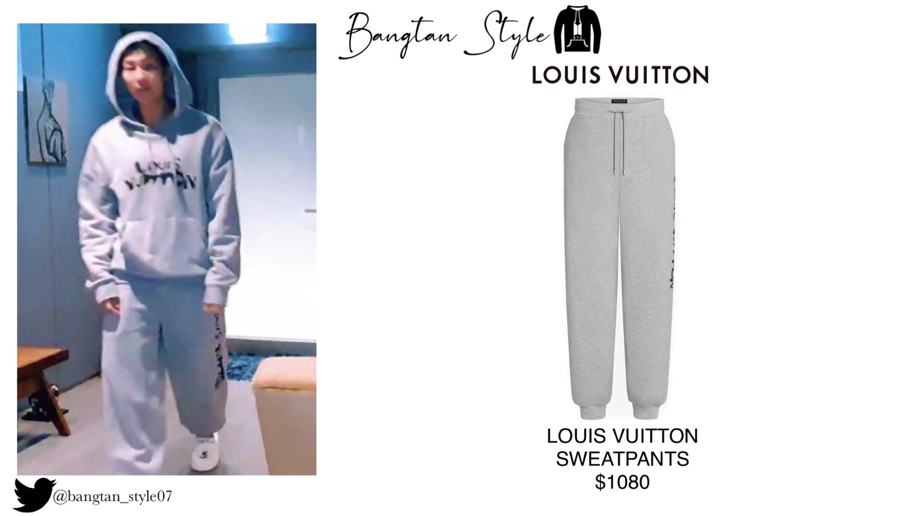 Bangtan Style⁷ (slow) on X: VLIVE 210913 Namjoon also wears LOUIS