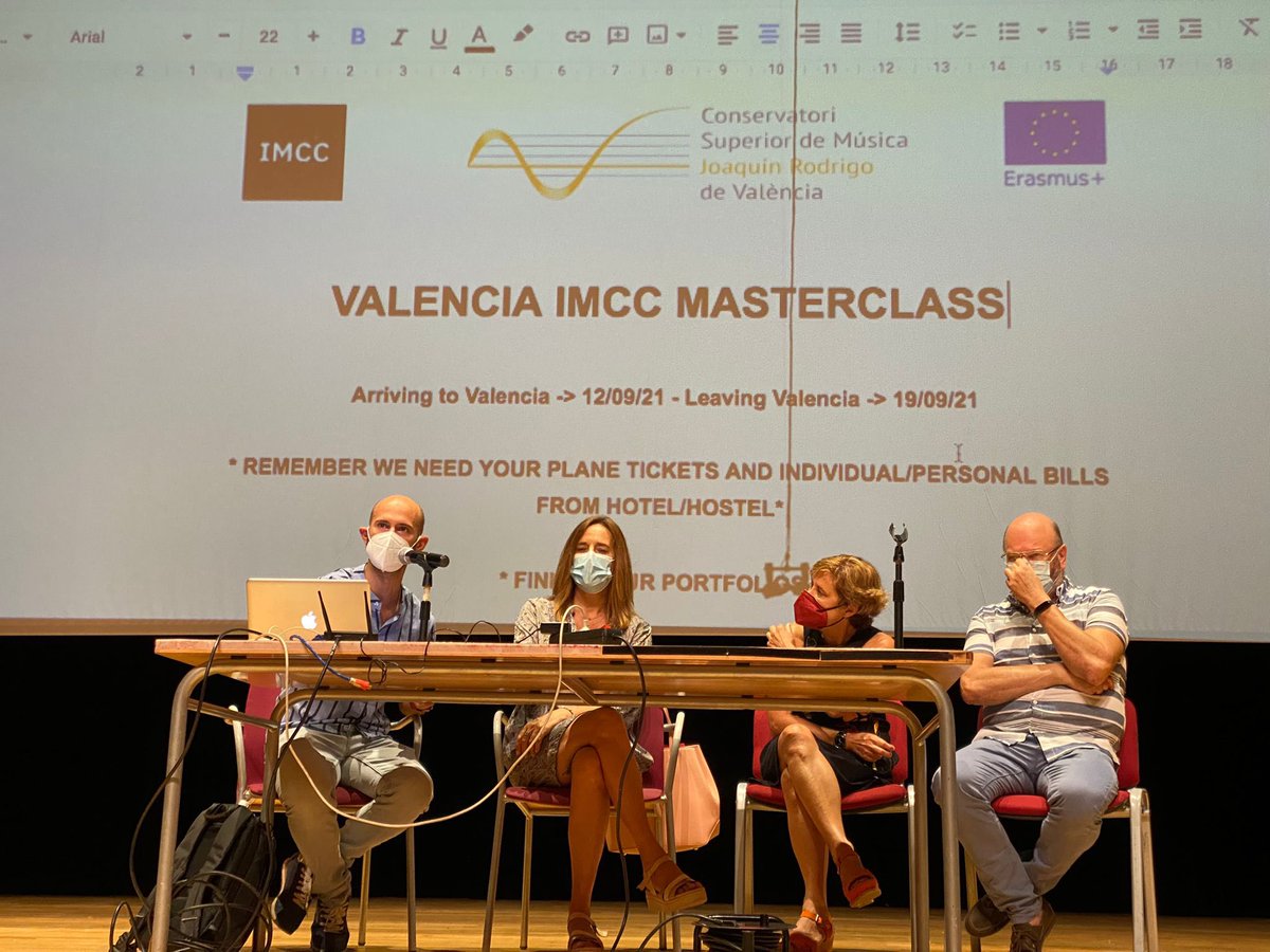 DIseacv's tweet photo. Hoy hemos estado en la presentación de la intensa semana, organizada por el departamento de @SonologiaCSMV del @csmvalencia , dentro del programa #ErasmusK+ para alumnado y profesorado procedente de 2 centros de París y 1 de Lisboa @GVAinnova @iseacv @generalitat https://t.co/hHSTtGzeWN