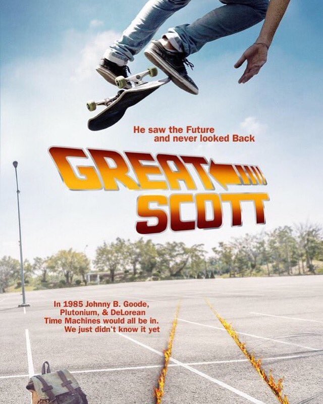 GreatScottFilm's tweet photo. He saw the Future and never looked Back - Great Scott Official Teaser Trailer Live Here!!!  https://t.co/789QNhBCUc
#GreatScottMovie #BackToTheFuture #VeniceFilmFestival2021 #TIFF21 #BacktotheFutureMusical https://t.co/L3aIA6TJ3o