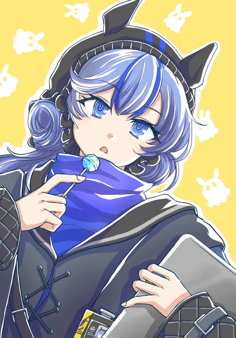 昨日のワンドロ参加しようと思ってラフ描いてたのに途中で寝てしまったので、のんびり色を塗ったり背景にかわいいやつを描いたりしました。
#アークナイツ #Arknights #明日方舟 