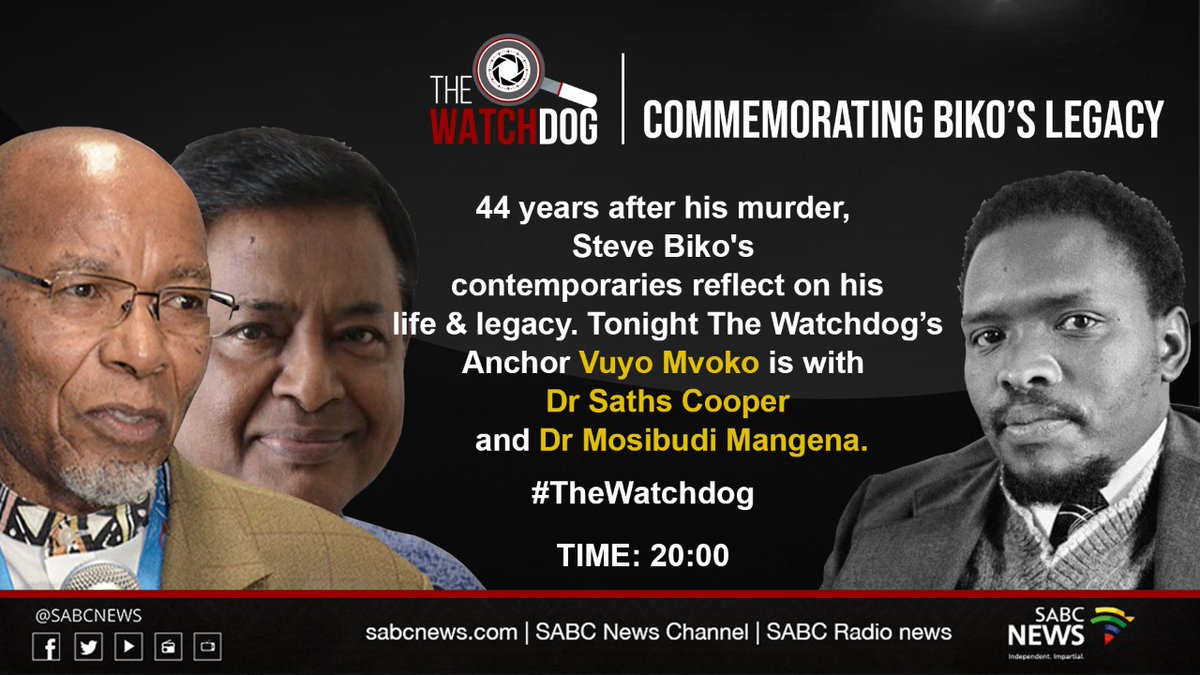 Catch <a href="/vuyo_mvoko/">vuyo mvoko</a> with <a href="/SathsCooper/">Saths Cooper</a> &amp; <a href="/t_mangenam/">Mosibudi Mangena</a> on @TheWatchdogSABC. The Watchdog is a hard-hitting news and current affairs show on the #SABCNews Channel.