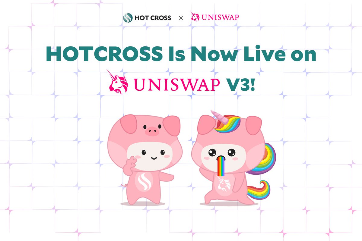 🦄 Hot Cross Token (#HOTCROSS) Is Now Live on Uniswap V3: Swap HOTCROSS - $USDC Today on the Leading DeFi AMM

👉🏽 Read More: hotcross.link/uniswapv3