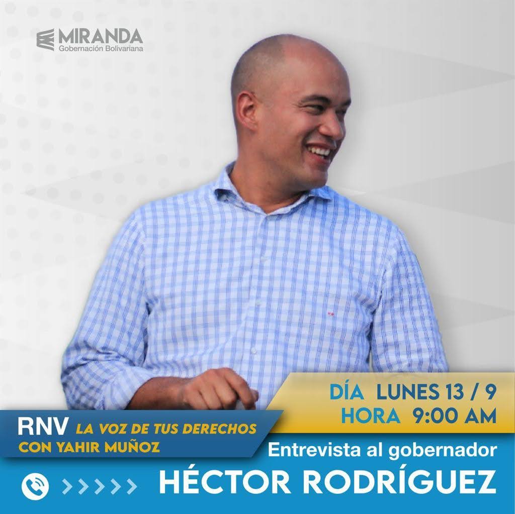 DoraEliMejías27-F LaRevoluciónAvanza. (@elizabdor1) on Twitter photo 🗣️Este lunes #12DeSept sintoniza la emisora 📻 <a href="/RNVinformativa/">RNV Informativa</a> y escucha la entrevista al Gobernador <a href="/HectoRodriguez/">Héctor Rodríguez C.</a> en el programa con #YahirMuñoz #LaVozDeTusDerechos👊🥰 <a href="/MirandaGob/">Gob Miranda</a> <a href="/LeninSosa11/">Lenin Sosa</a> <a href="/miguelmirandab_/">Miguel Bermudez</a> <a href="/RicardoMorenoS/">Ricardo Moreno</a> <a href="/PsuvMirandaVE/">Psuv Miranda</a> <a href="/PoliciaMiranda1/">Policía del Estado Bolivariano de Miranda</a> #ElFuturoEsAhora 🗣️Este lunes #12DeSept sintoniza la emisora 📻 <a href="/RNVinformativa/">RNV Informativa</a> y escucha la entrevista al Gobernador <a href="/HectoRodriguez/">Héctor Rodríguez C.</a> en el programa con #YahirMuñoz #LaVozDeTusDerechos👊🥰 <a href="/MirandaGob/">Gob Miranda</a> <a href="/LeninSosa11/">Lenin Sosa</a> <a href="/miguelmirandab_/">Miguel Bermudez</a> <a href="/RicardoMorenoS/">Ricardo Moreno</a> <a href="/PsuvMirandaVE/">Psuv Miranda</a> <a href="/PoliciaMiranda1/">Policía del Estado Bolivariano de Miranda</a> #ElFuturoEsAhora