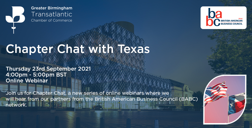 TransatlanticCh's tweet photo. Did you know...

• Texas is the 9th largest economy in the world, ahead of Brazil, Mexico, Australia, Russia and Spain
•3 times the size of the UK
•Number one for GDP growth (forbes)

Join us for our third Chapter Chat, this time with Texas!🌎

Book now
https://t.co/uBKlPkrGBf https://t.co/vjGBSB5aNo