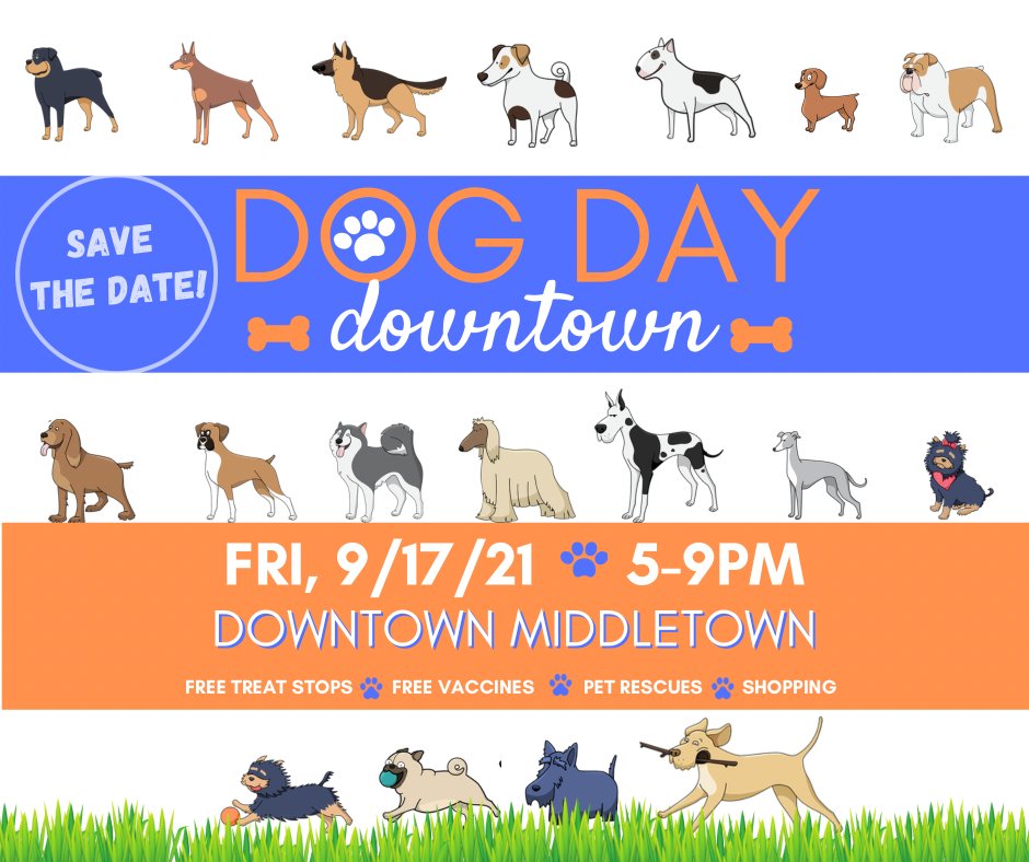 New on the Downtown Middletown App!
Dog Day Downtown - downtownmiddletown.cloud/dog-day-downto…