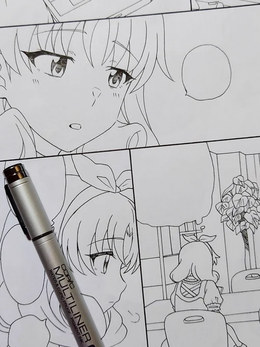 ちょっと元気がない徳川まつり姫。これはちゃんとペン入れする…。(でも止まってる) 