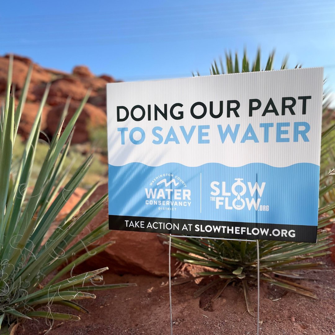 wcwcd's tweet photo. How are YOU rock'n conservation this season? Cutting back on landscape watering is the easiest and most effective way to save water.

#clockon #waterwiseutah #slowtheflow https://t.co/4AO9v5wkQj