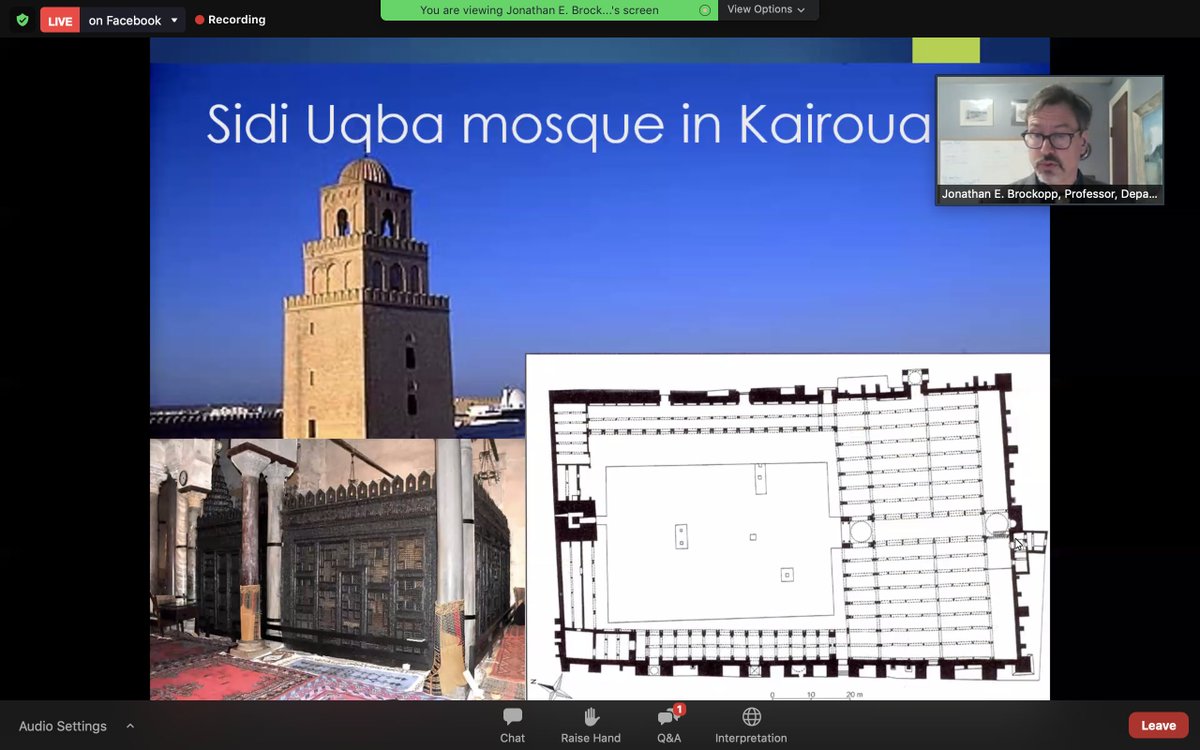 ASMIACONFERENCE's tweet photo. Jonathan E. Brockopp, professor at the department of History and Religion Studies at Pennsylvania State University talking about the history and importance of the Kairouan manuscript collection @KairouanMss @CSMC_Hamburg #ASMIA #TIMA #MsC https://t.co/vAOrd9dcKw