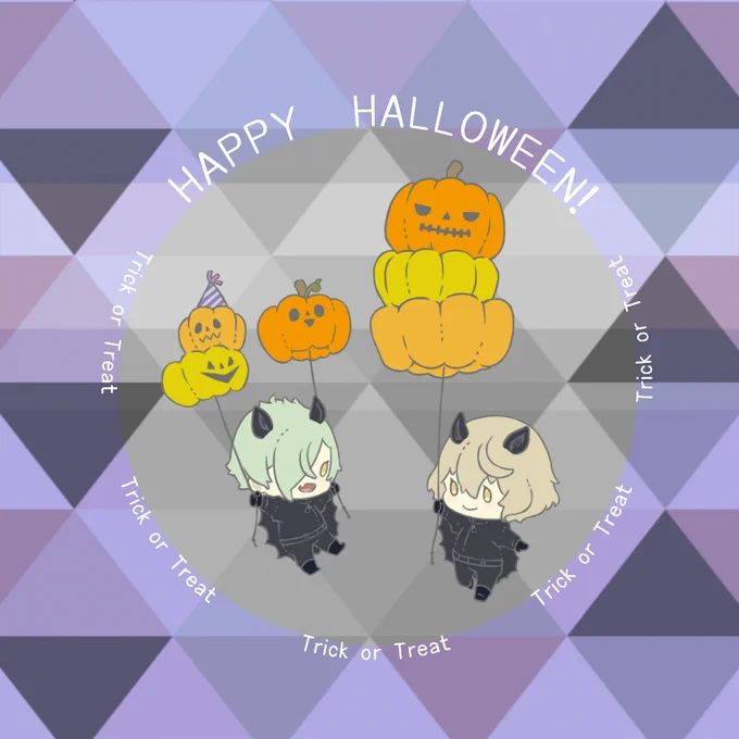 ハロウィンとだけ括って自由に描くとこうなるよという例フロム刀 