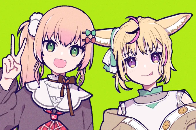 ねねポル
#ねねアルバム #絵まる
#桃鈴ねね新衣装 #尾丸ポルカ新衣装 