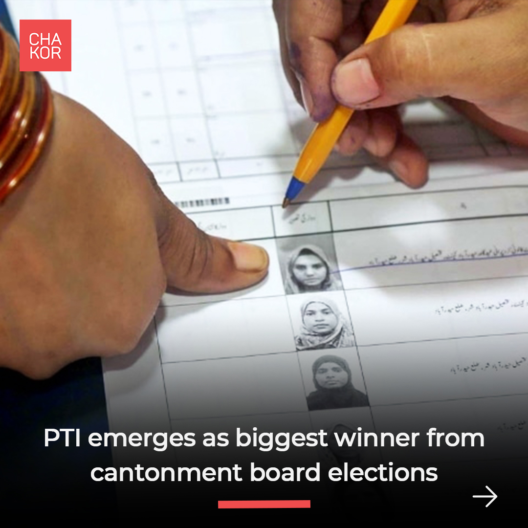 ChakorPK's tweet photo. Unofficial Results

PTI                                       63
PML-N                               59
Independent Candidates    52
PPP                                        17

Source 
https://t.co/mFTbGzyMT5
#CantonmentBoardElection2021 https://t.co/XYcWAoCT4p