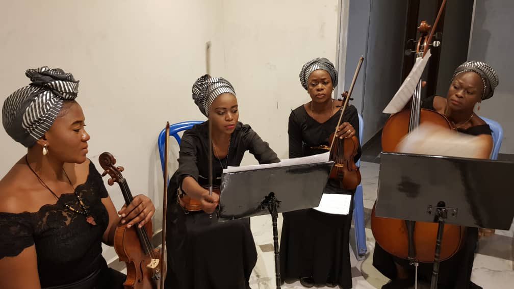 musicbeyond_org's tweet photo. The ladies of the Romance de l’OSK, Dauphine, Pauleth, Sylvie and Josephine are getting ready for a special performance at our 7th Annual [Virtual] Gala on Sunday, September 19🎼🎻✨

Have you Registered yet?🧡https://t.co/UI56poi7Dt

#mb7 #romancedelosk #kinshasa #drc https://t.co/SvREF2X9rZ