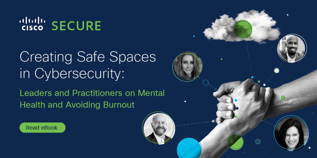 #MentalHealth is conversation we can have, to help navigate #workplacestress and address the factors that can lead to #burnout.  The stories in this #ebook can help you get the conversation started: cs.co/6015yNw4h 

#cybersecurity #MondayMotivation #mentalhealthmatters