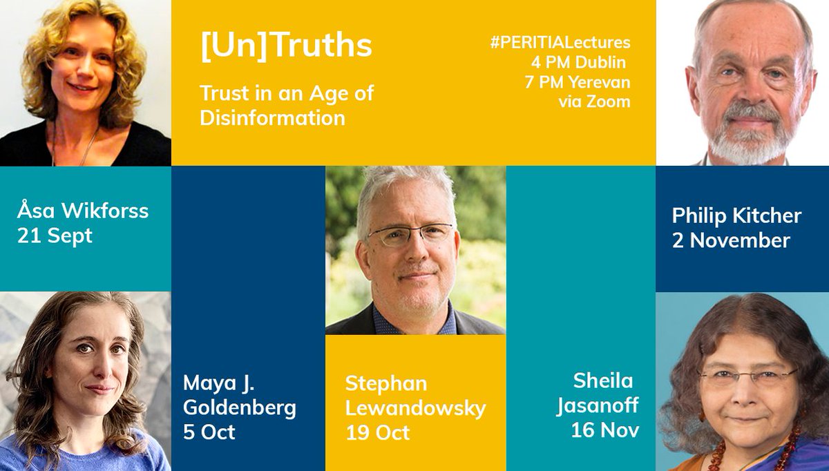 ALLEA_academies's tweet image. Have you heard of the #PERITIAlectures? 

It is an indispensable crash course for those interested in trust in science. The 2nd part series is about to start with a great line-up of speakers.

Registration is open! bit.ly/3yYeFQS

#H2020 #scicomm #science4policy #scicomm