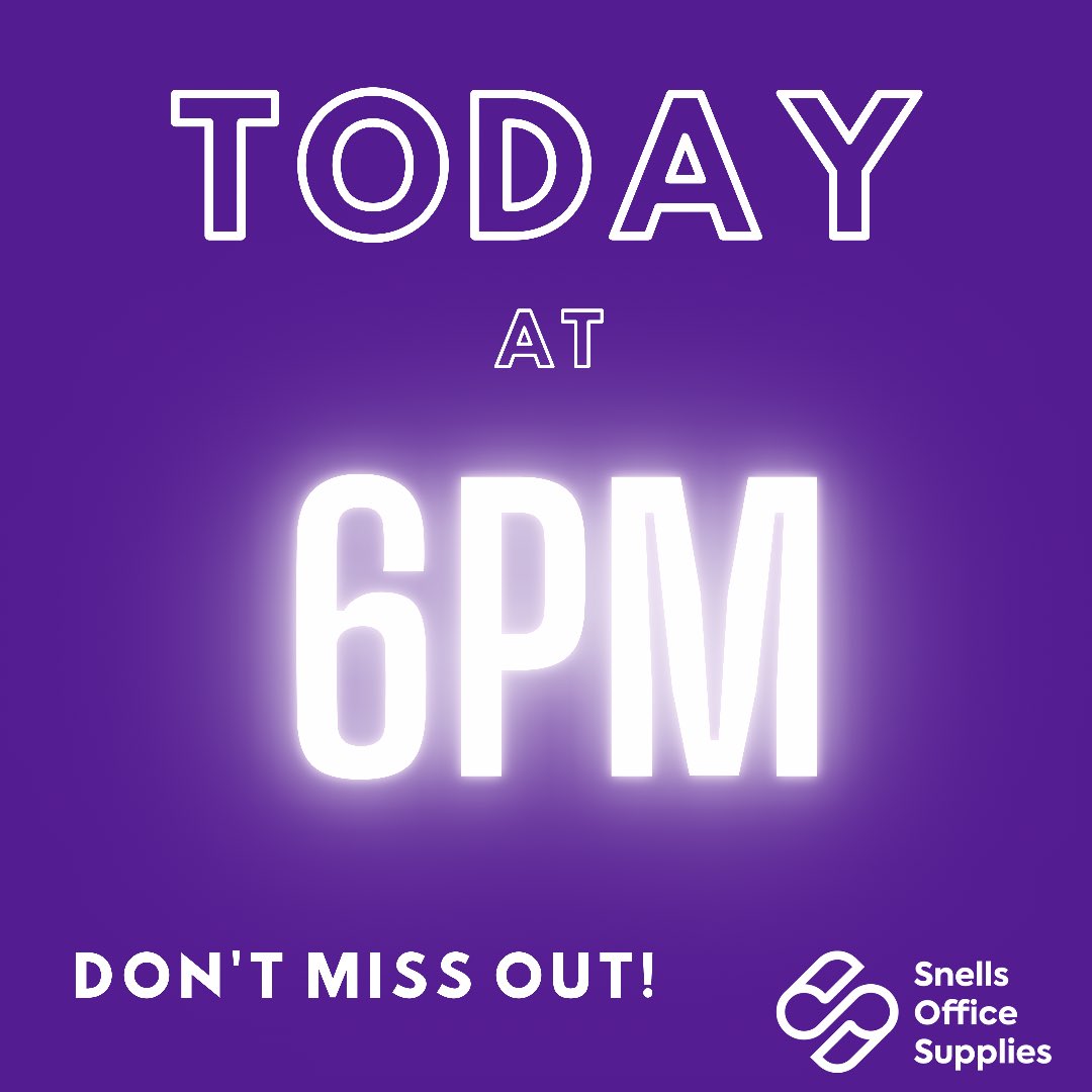 snellspenarth's tweet image. 👀 T O D A Y  A T  6PM 👀 

Today is the day! Check back here at 6pm! Don’t miss out! 

#excitingnews #business #6pmtonight #snells #officesupplies #launchday #herewego #shoplocalpenarth #welshbusiness #localwelshbusiness #cardiff #wales #vogbusiness #valeofglamorgan #orderonline