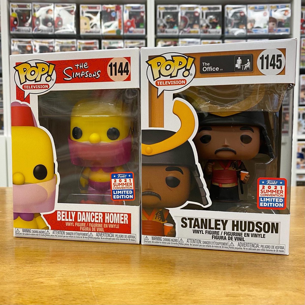 kdogandfish's tweet image. Our first #Funkon2021 Exclusives have arrived &amp;amp; we have just added them to our website 🔥 Don’t miss out on Samurai Stanley from #TheOffice &amp;amp; Belly Dancer Homer from #TheSimpsons 🤩 These #Funko Exclusives are available while quantities last, online now at kdogandfish.com