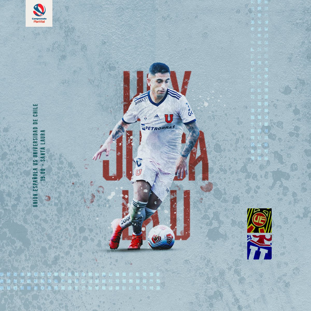 udechile's tweet photo. HOY JUEGA LA U! 🔵🔴
#VamosLaU 🤘 https://t.co/v3bNR48Zxj