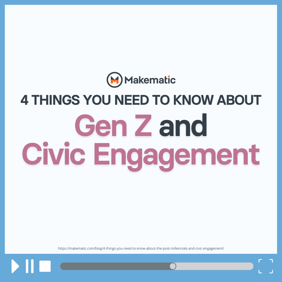 MakeMatic's tweet photo. Here are 4 things you need to know about Gen Z and how they actively participate in democratic life. Read here for more https://t.co/ZHMuLOe0GW
#GenZ #PostMillenials #Democracy https://t.co/AOBTseUCia